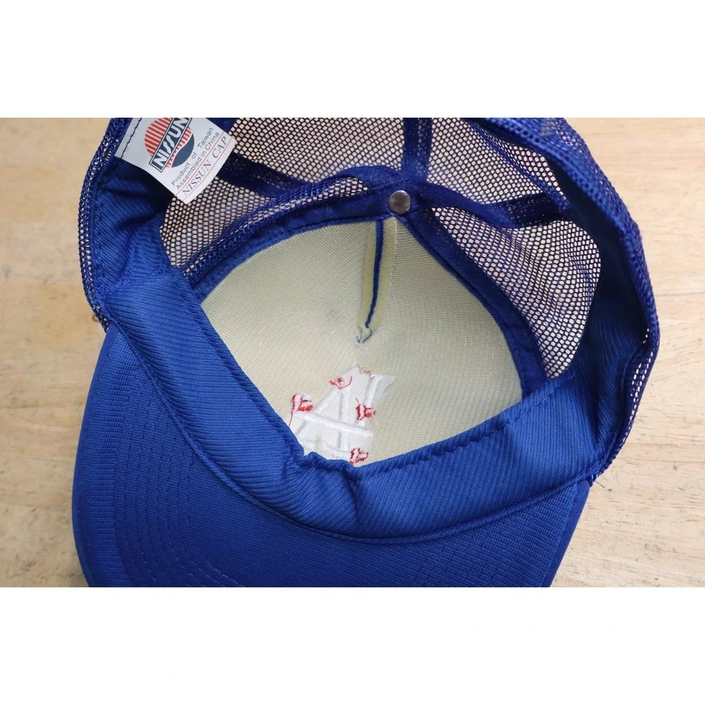 LA Dodgers Hearts Nissun Hat Cap Strap Back Adult‎ Blue MLB Polyester Trucker